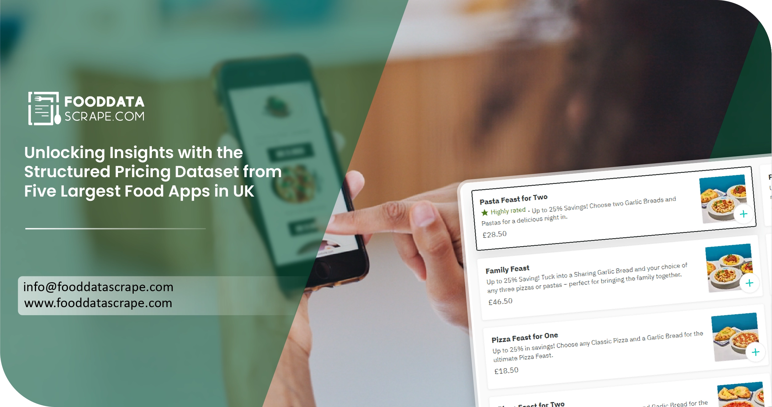 Top 5 UK Food Delivery Apps Pricing Data